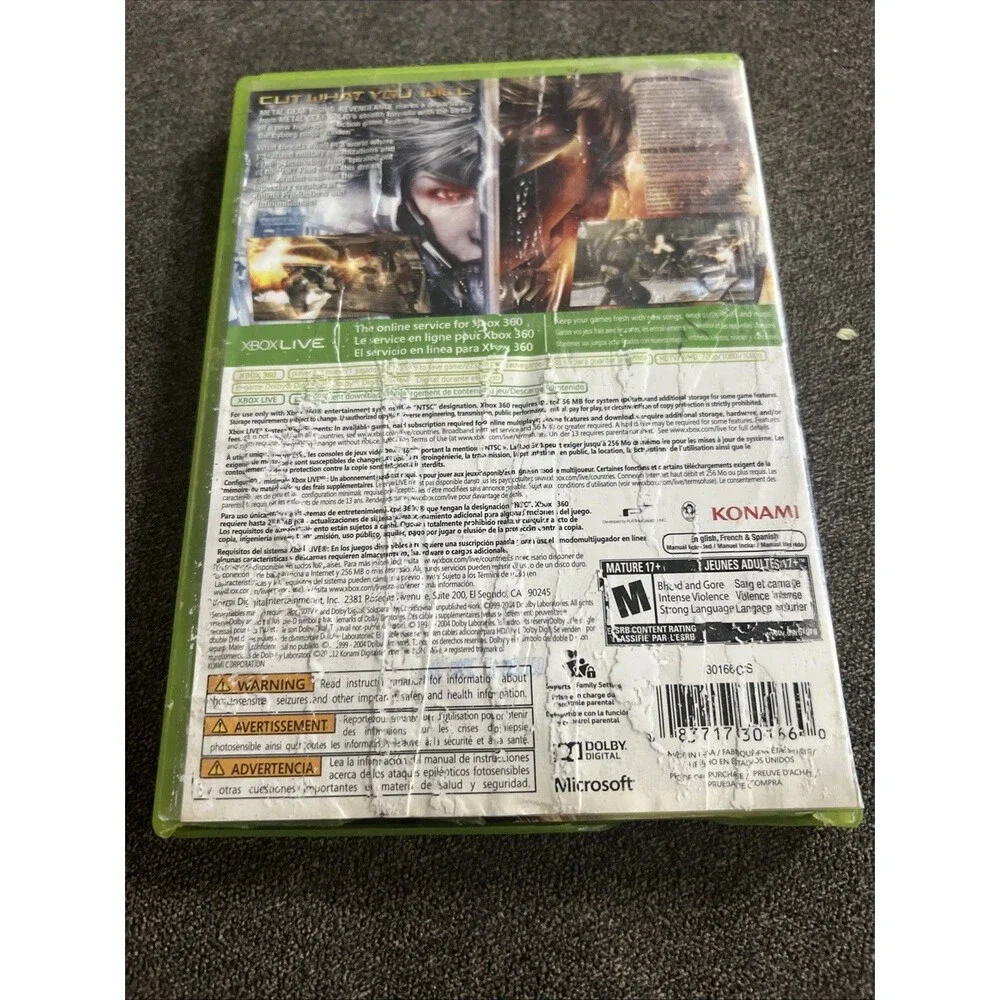 XBOX 360- METAL GEAR RISING REVENGE (NLG056772)‎